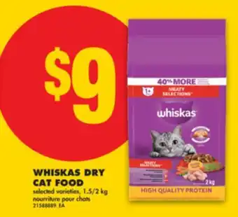 No Frills WHISKAS DRY CAT FOOD offer