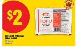 No Frills SUNRISE MEDIUM FIRM TOFU, 454 g offer