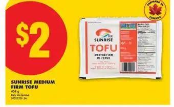 No Frills SUNRISE MEDIUM FIRM TOFU, 454 g offer