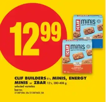 No Frills CLIF BUILDERS, 6'S, MINIS, ENERGY MINIS OR ZBAR, 12'S, 280-408 G offer