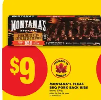 No Frills MONTANA'S TEXAS BBQ PORK BACK RIBS, 650 G offer