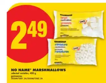 No Frills NO NAME MARSHMALLOWS, 400 g offer