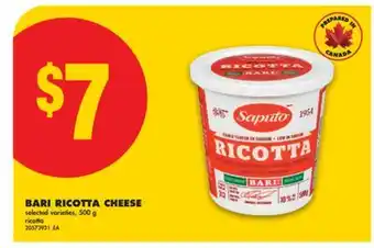 No Frills BARI RICOTTA CHEESE, 500 g offer