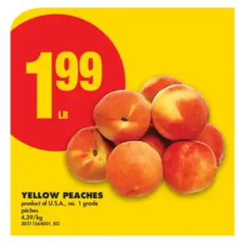 No Frills YELLOW PEACHES offer