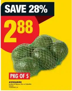 No Frills AVOCADOS, PKG OF 5 offer