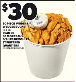 Independent Grocer 30 PIECE WINGS & WEDGES BUCKET, 1.2-2 KG offer