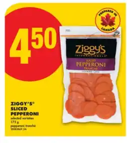 No Frills ZIGGY'S SLICED PEPPERONI, 175 G offer
