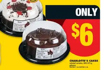 No Frills CHARLOTTE'S CAKES, 400/475 G offer