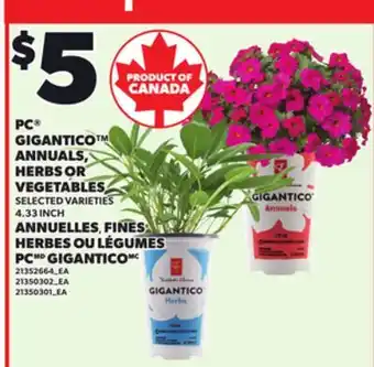 Independent Grocer PC GIGANTICO ANNUALS, HERBS OR VEGETABLES, 4.33 INCH offer