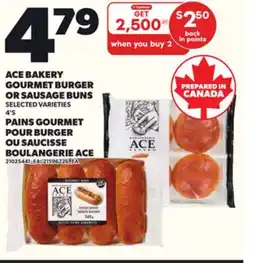 Independent Grocer ACE BAKERY GOURMET BURGER OR SAUSAGE BUNS, 4'S offer
