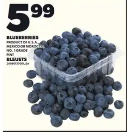 Independent Grocer BLUEBERRIES, PINT offer