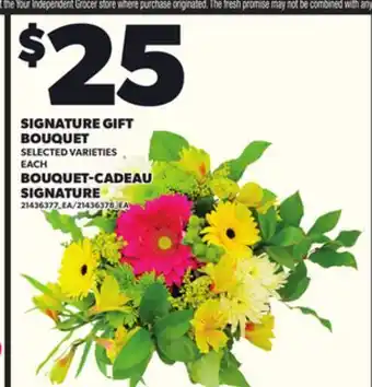 Independent Grocer SIGNATURE GIFT BOUQUET offer