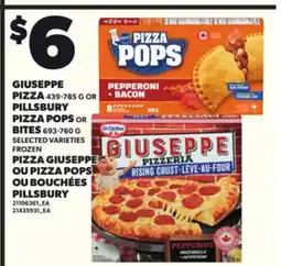 Independent Grocer GIUSEPPE PIZZA, 439-785 PILLSBURY PIZZA POPS OR BITES, 693-760 offer