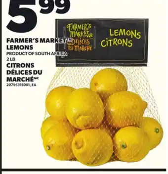 Independent Grocer FARMER'S MARKET LEMONS, 2 LB offer