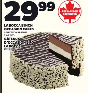 Independent Grocer LA ROCCA 8 INCH OCCASION CAKES, 1.1-1.7 KG offer