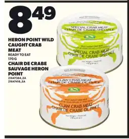 Independent Grocer HERON POINT WILD CAUGHT CRAB, 170 G offer