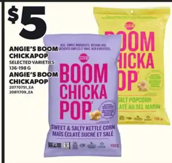 Independent Grocer ANGIE'S BOOM CHICKAPOP, 136-198 G offer