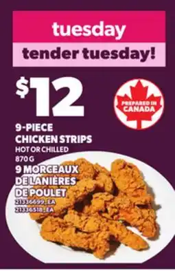 Independent Grocer 9-PIECE CHICKEN STRIPS, 870 G offer
