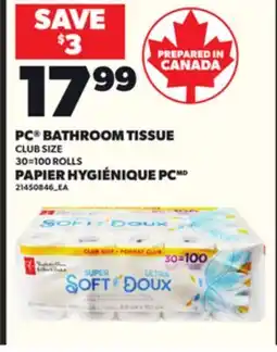 Independent Grocer PC BATHROOM TISSUE, 30=100 ROLLS offer