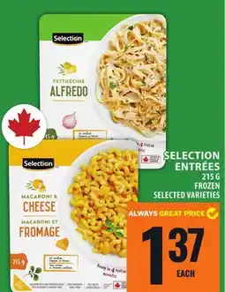 Food Basics SELECTION ENTRÉES offer