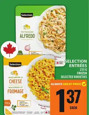 Food Basics SELECTION ENTRÉES offer