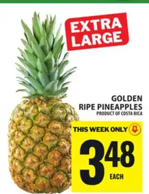 Food Basics GOLDEN RIPE PINEAPPLES offer