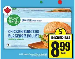 Food Basics LIFE SMART CHICKEN BURGERS offer