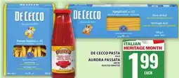 Food Basics DE CECCO PASTA OR AURORA PASSATA offer