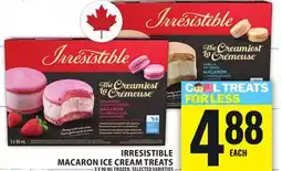 Food Basics IRRESISTIBLE MACARON ICE CREAM TREATS offer