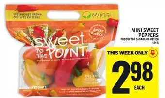 Food Basics MINI SWEET PEPPERS offer