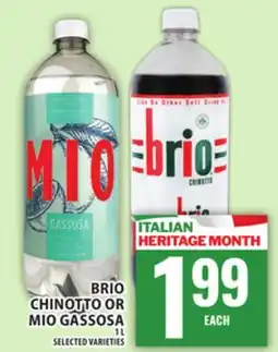Food Basics BRIO CHINOTTO OR MIO GASSOSA offer