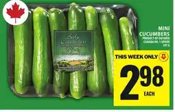 Food Basics MINI CUCUMBERS offer