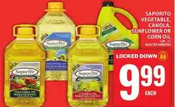 Food Basics SAPORITO VEGETABLE, CANOLA, SUNFLOWER OR CORN OIL offer
