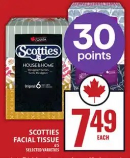 Food Basics SCOTTIES FACIAL TISSUE offer