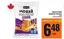 Food Basics SELECTION MOZZA STICKS offer