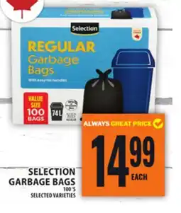 Food Basics SELECTION GARBAGE BAGS offer