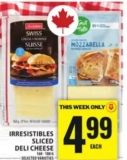 Food Basics IRRESISTIBLES SLICED DELI CHEESE offer