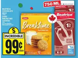 Food Basics BEATRICE CHOCOLATE MILK OR DARE BREAKTIME COOKIES offer
