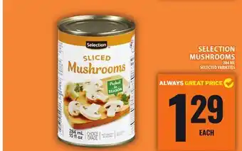 Food Basics SELECTION MUSHROOMS offer
