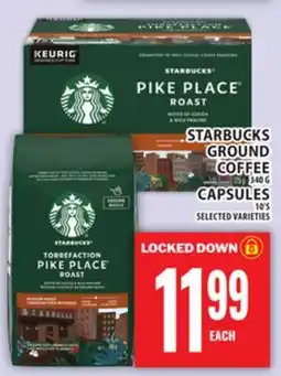 Food Basics STARBUCKS GROUND COFFEE OR CAPSULES offer