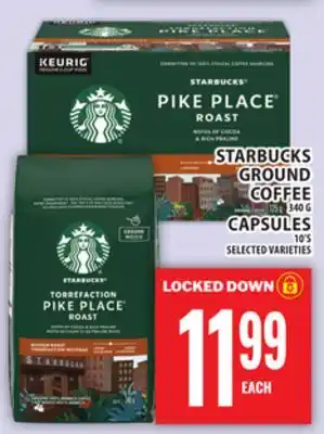 Food Basics STARBUCKS GROUND COFFEE OR CAPSULES offer