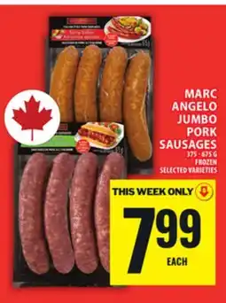 Food Basics MARC ANGELO JUMBO PORK SAUSAGES offer
