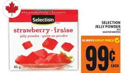 Food Basics SELECTION JELLY POWDER offer