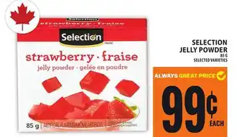 Food Basics SELECTION JELLY POWDER offer
