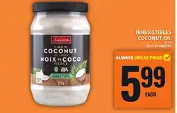 Food Basics IRRESISTIBLES COCONUT OIL offer