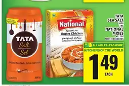 Food Basics TATA SEA SALT OR NATIONAL MIXES offer