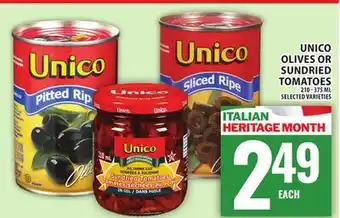 Food Basics UNICO OLIVES OR SUNDRIED TOMATOES offer