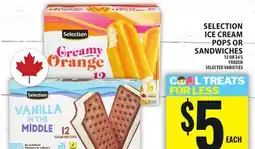 Food Basics SELECTION ICE CREAM POPS OR SANDWICHES offer