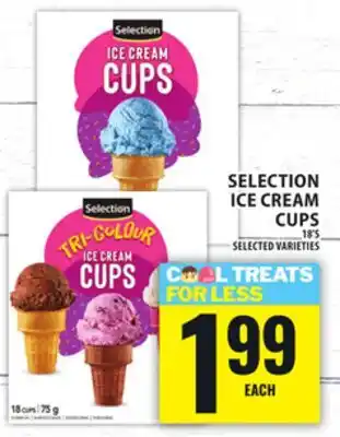 Food Basics SELECTION ICE CREAM CUPS offer