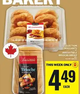 Food Basics SELECTION CROISSANTS OR IRRESISTIBLE BRIOCHE BREAD offer